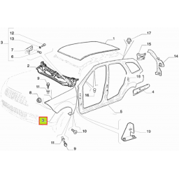 GUARDABARRO DELT. IZQ. -ORIGINAL-