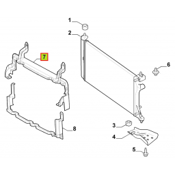 SOPORTE RADIADOR PARTE SUPERIOR -ORIGINAL-