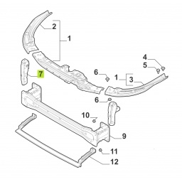 SOPORTE SEMIOPTICA DER. -ORIGINAL-