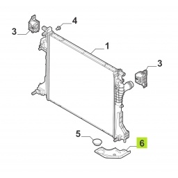 SOPORTE RADIADOR INF. DER. -ORIGINAL-