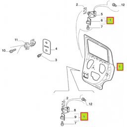 PUERTA TRAS. DER. (IDEA ADV.) -ORIGINAL-