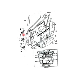 BISAGRA PUERTA DELT. IZQ. SUPERIOR -ORIGINAL-