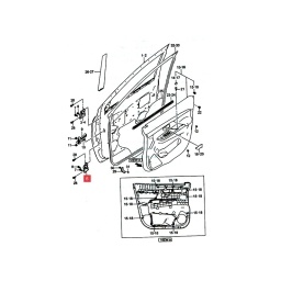 BISAGRA PUERTA DELT. IZQ. INFERIOR -ORIGINAL-