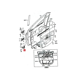 BISAGRA PUERTA DELT. DER. INFERIOR -ORIGINAL-