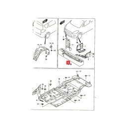 DEFLECTOR CENTRAL PARAGOLPE DELT. -ORIGINAL-