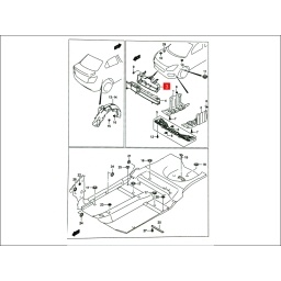 SOPORTE INTERIOR CARETA (SUP) -ORIGINAL-