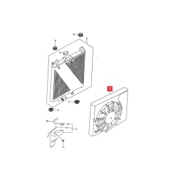 ELECTROVENTILADOR C/SOPORTE -ORIGINAL-