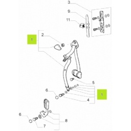 CINTO DE SEGURIDAD PIROTECNICO IZQ. -ORIGINAL-