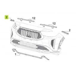 GUIA DER. PARAGOLPE DELT. -ORIGINAL-