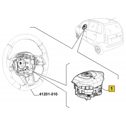 AIRBAG CONDUCTOR (TRW) -ORIGINAL-