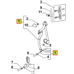 CINTO DE SEGURIDAD IZQ. (TRW) -ORIGINAL-