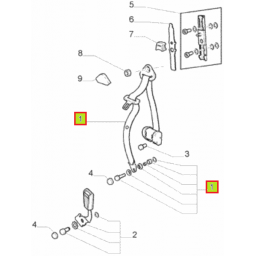 CINTO DE SEGURIDAD IZQ. (CHRIS) -ORIGINAL-