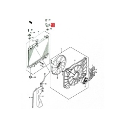 SOPORTE DER. MARCO RADIADOR -ORIGINAL-