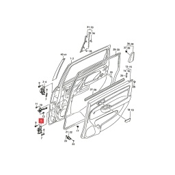 BISAGRA INF. DER. PUERTA TRAS. -ORIGINAL-