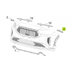 GUIA IZQ. PARAGOLPE DELT. -ORIGINAL-