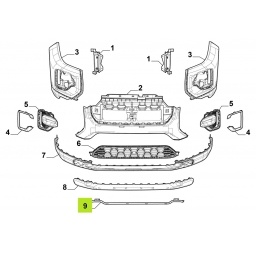 SOPORTE INFERIOR PARAGOLPE DELT. -ORIGINAL-